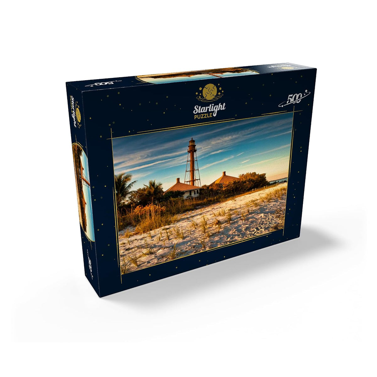 Sanibel Island Lighthouse in Sanibel Island Florida - Premium 500 Piece Jigsaw Puzzle - Made in USA 500 Pieces