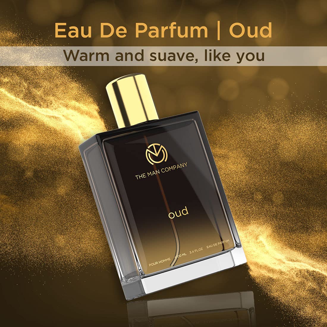 The Man Company Oud Perfume for Men | Premium Long Lasting Fragrance Body Spray | EDP for Men (Eau De Parfum) - 100ml | Valentine Gift For Man 100 ml (Pack of 1