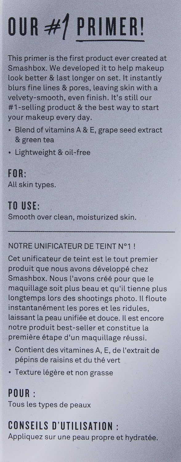 Smashbox Photo Finish Oil Free Foundation Primer, 1oz (30ml)