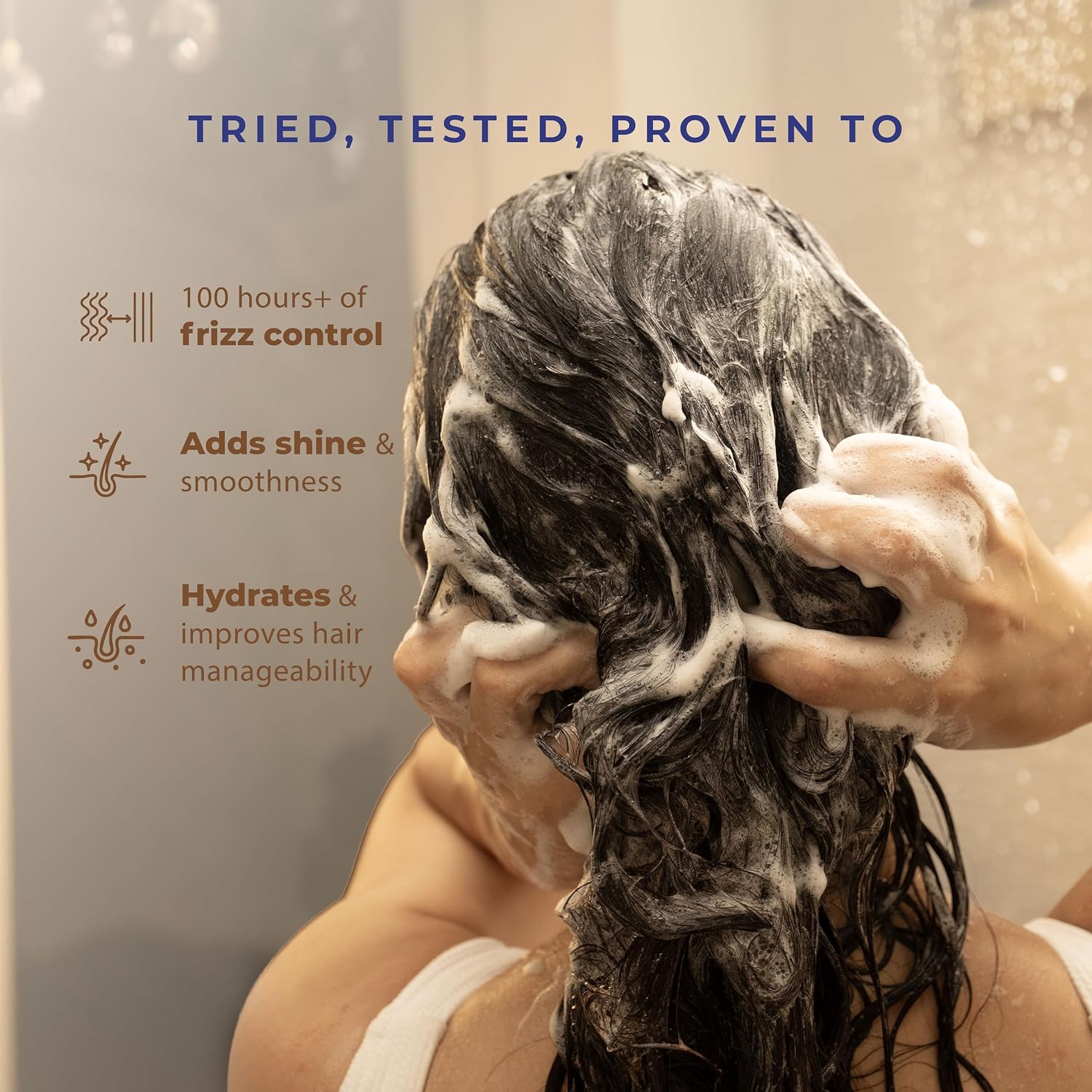 Naturali Moisture Filling Shampoo, With Hyaluronic Acid, Argan Oil & Quinoa For Dry & Dehydrated Hair, Adds Shine & Bounce, Hyaluron Moisture 100H, 370Ml.