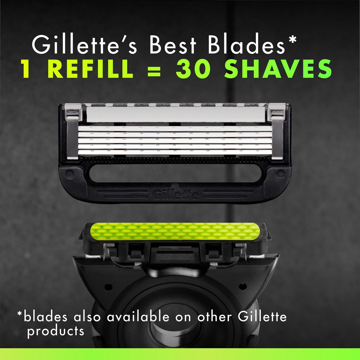 Gillette Mens Razor with Exfoliating Bar by GilletteLabs, Shaving Kit for Men, Includes 1 Handle, 4 Razor Blade Refills, 1 Premium Magnetic Stand Compatible,Mag