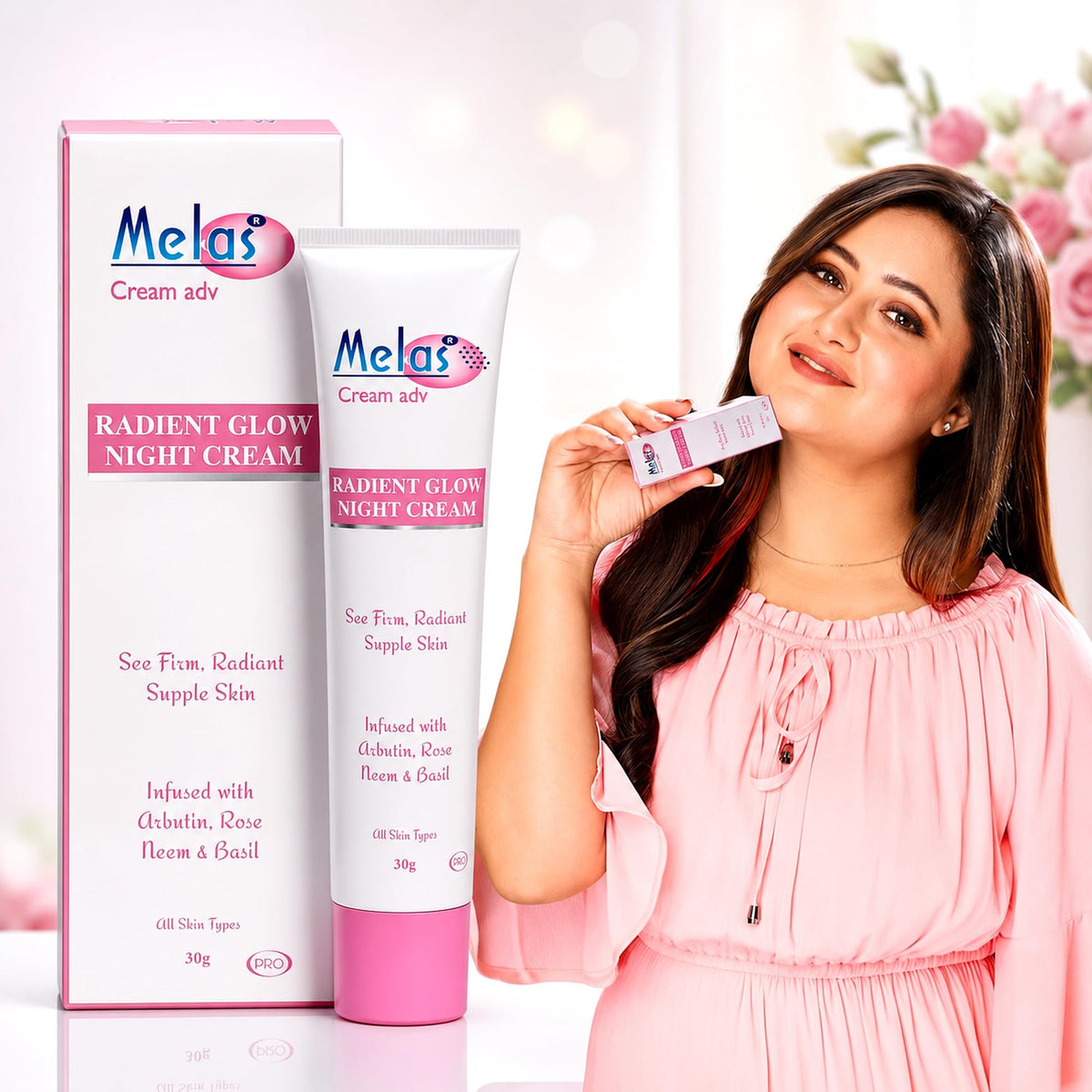 Melas Adv Night Cream for Women | Anti-Ageing, Dark Spots & Brightening 1