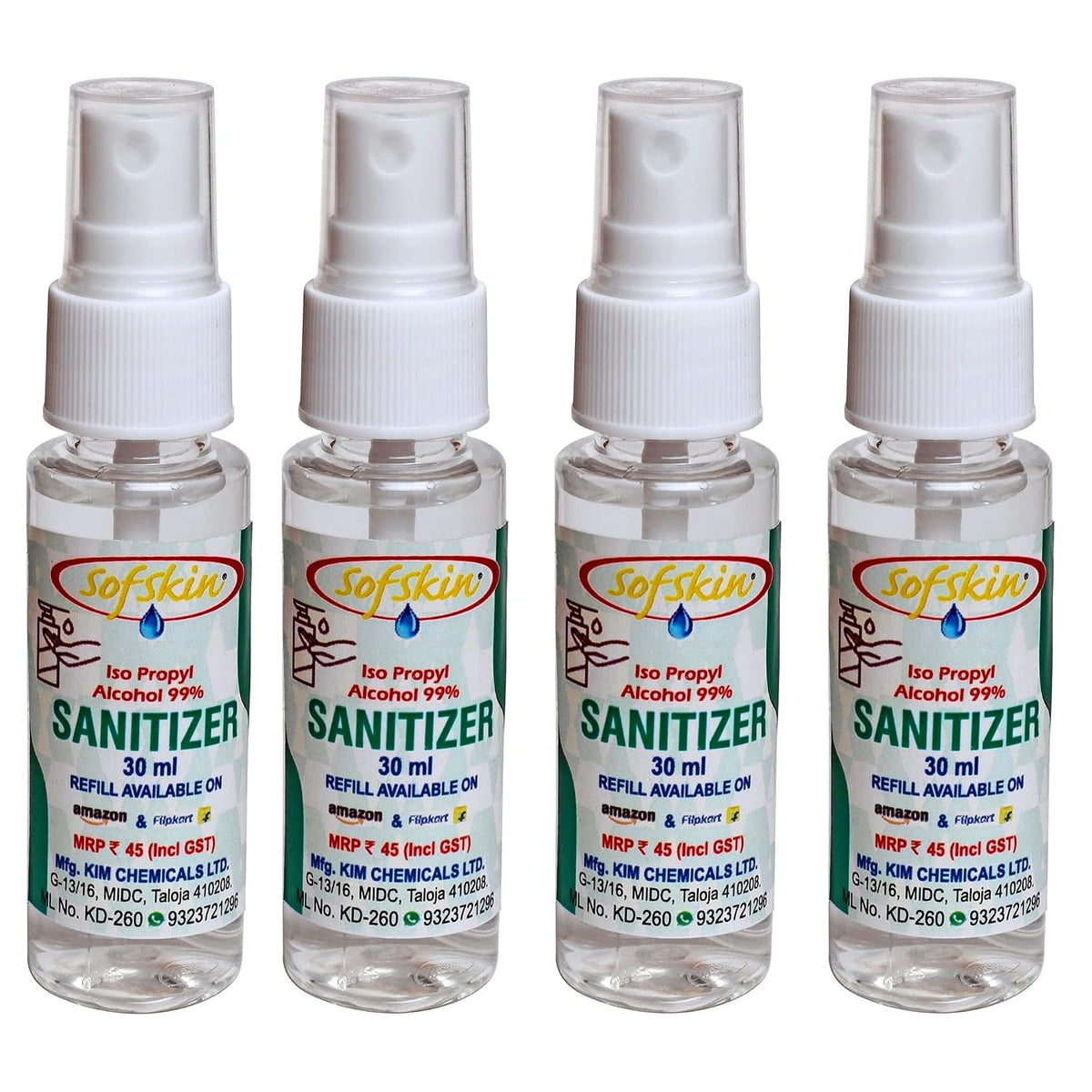 (American Brand) Premium Anti Virus 99% Pure & Distilled, Iso Propyl Alcohol - 475ml (Free Spray Bottle)