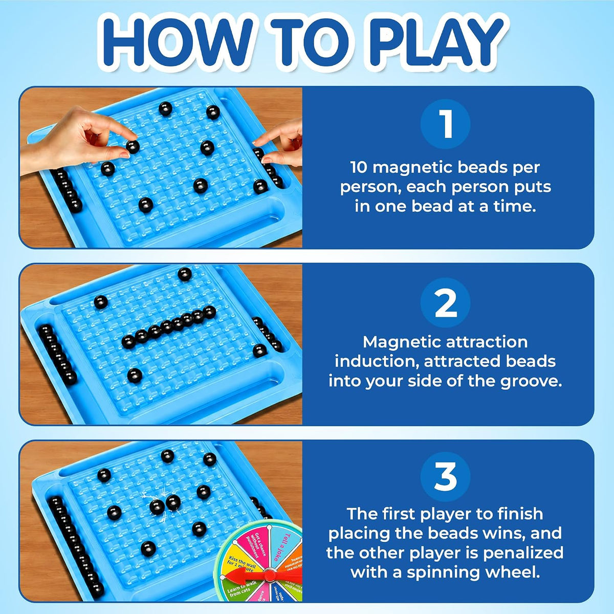 Kidology Magnetic Battle Chess Game for Kids 3+ Years | Builds Strategic Thinking & Cognitive Intelligence | 20 Magnetic Balls Spin Wheel Multiplayer | Family S