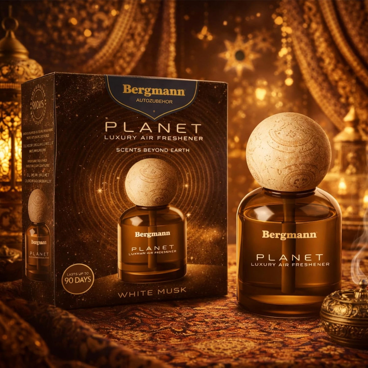 Bergmann Planet Luxury Car Perfume, Car Air Freshener, For Car & Home, Alcohol-free, Long-Lasting upto 90 days, COLOGNE, 110ml