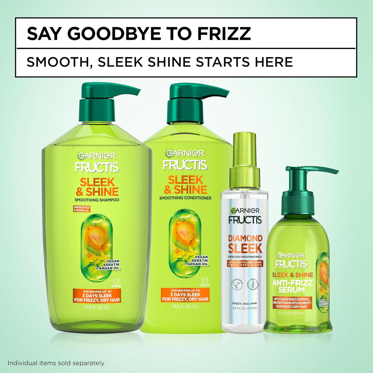 Garnier Hair Care Fructis Sleek & Shine Anti-Frizz Serum, 150ml