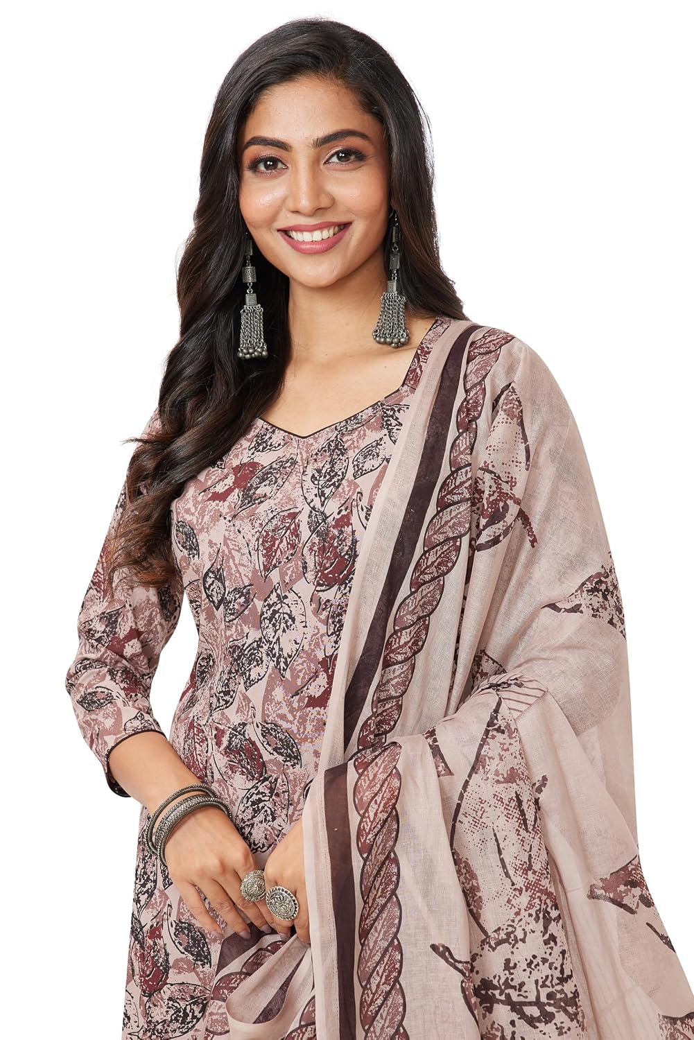 Miraan Cotton Printed Readymade Salwar Suit For Women (MIRAANBAND2915)