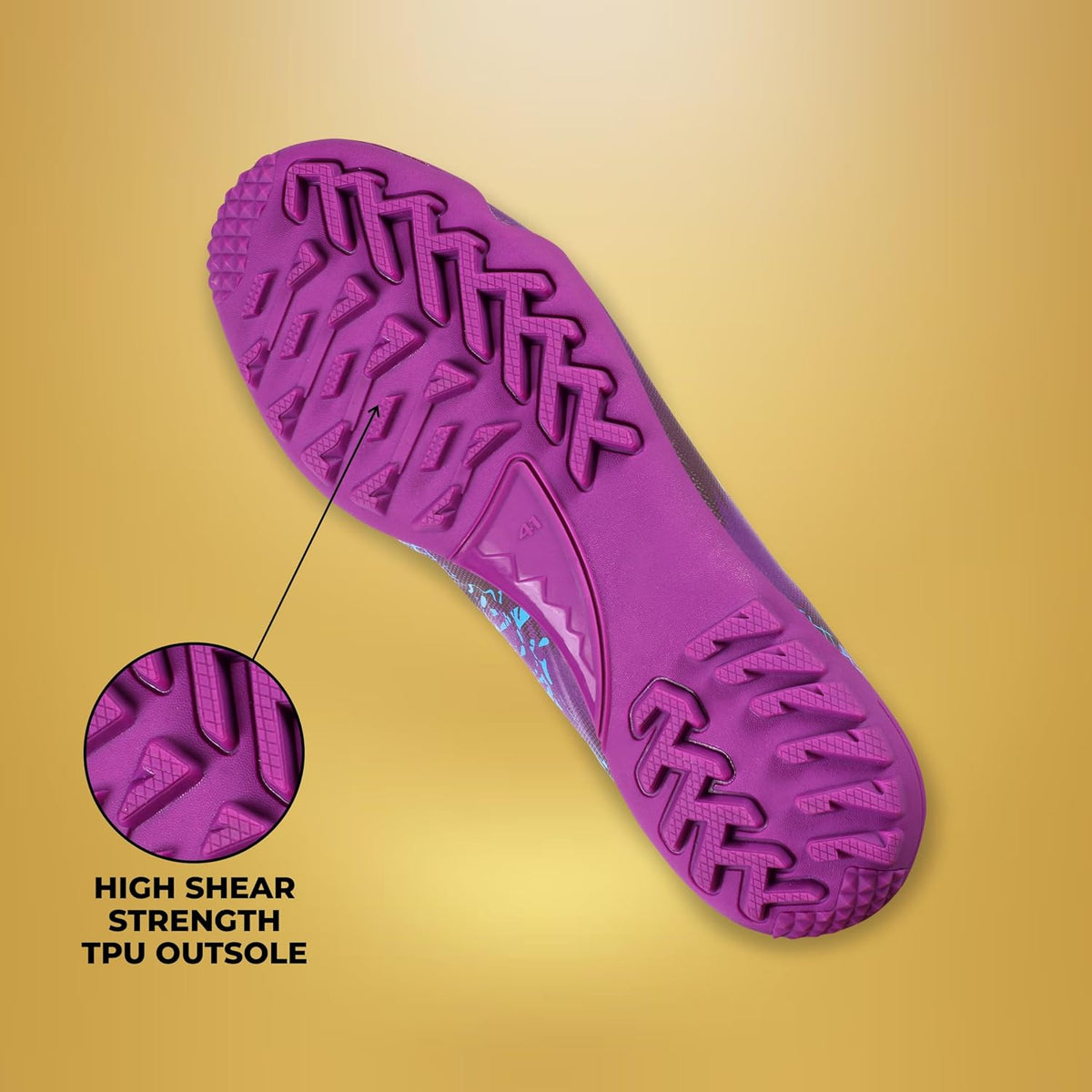 Nivia Aviator 3.0 Turf Shoe for Men with PVC Synthetic Leather and Die Cut Lightweight Insole Provides More Comfort and Grip/High Shear Strength TPU Sole 5 UK
