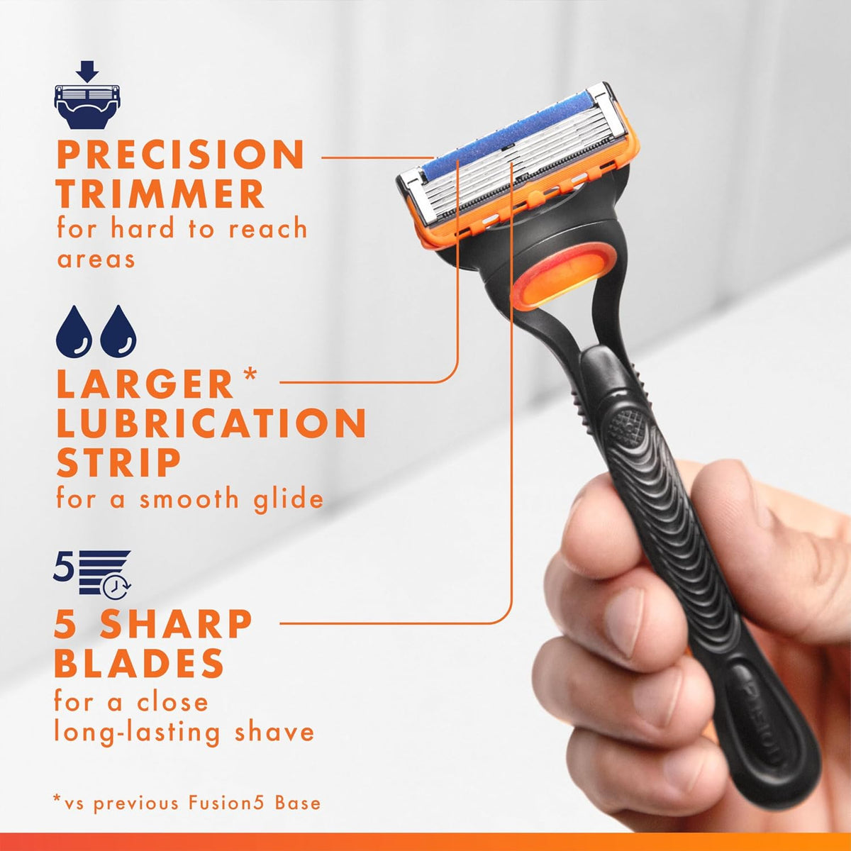 Gillette Fusion Manual Men's Razor Blade Refills, 12 Count, Mens Razors / Blades