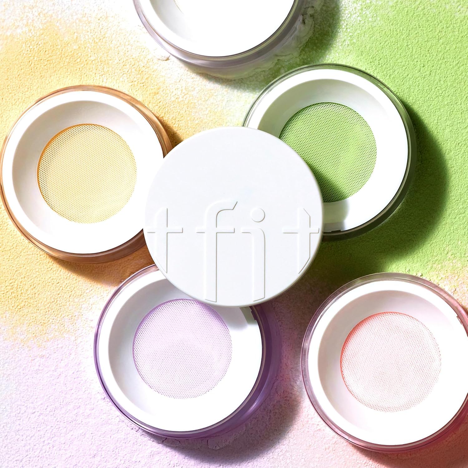 TFIT Translucent Set Finishing Powder - Sebum Control Face Loose Powder, Matte & Silky Finish, Lightweight, Long-lasting, Korean Makeup Setting Powder, 0.24 Oz. (01 White, 0.24 Oz.)