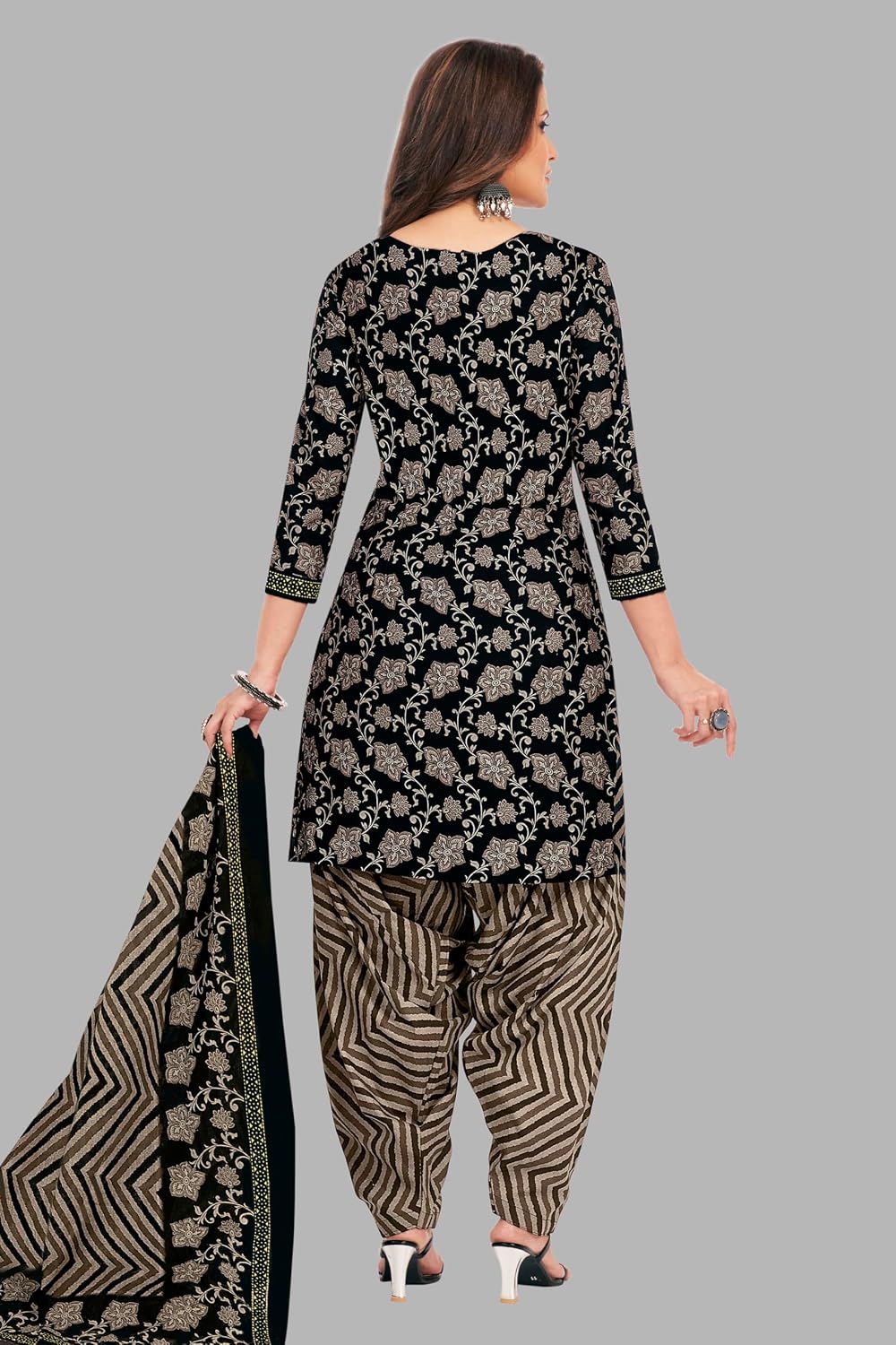 Miraan Cotton Printed Readymade Salwar Suit For Women (MIRAANSANRAN2179)