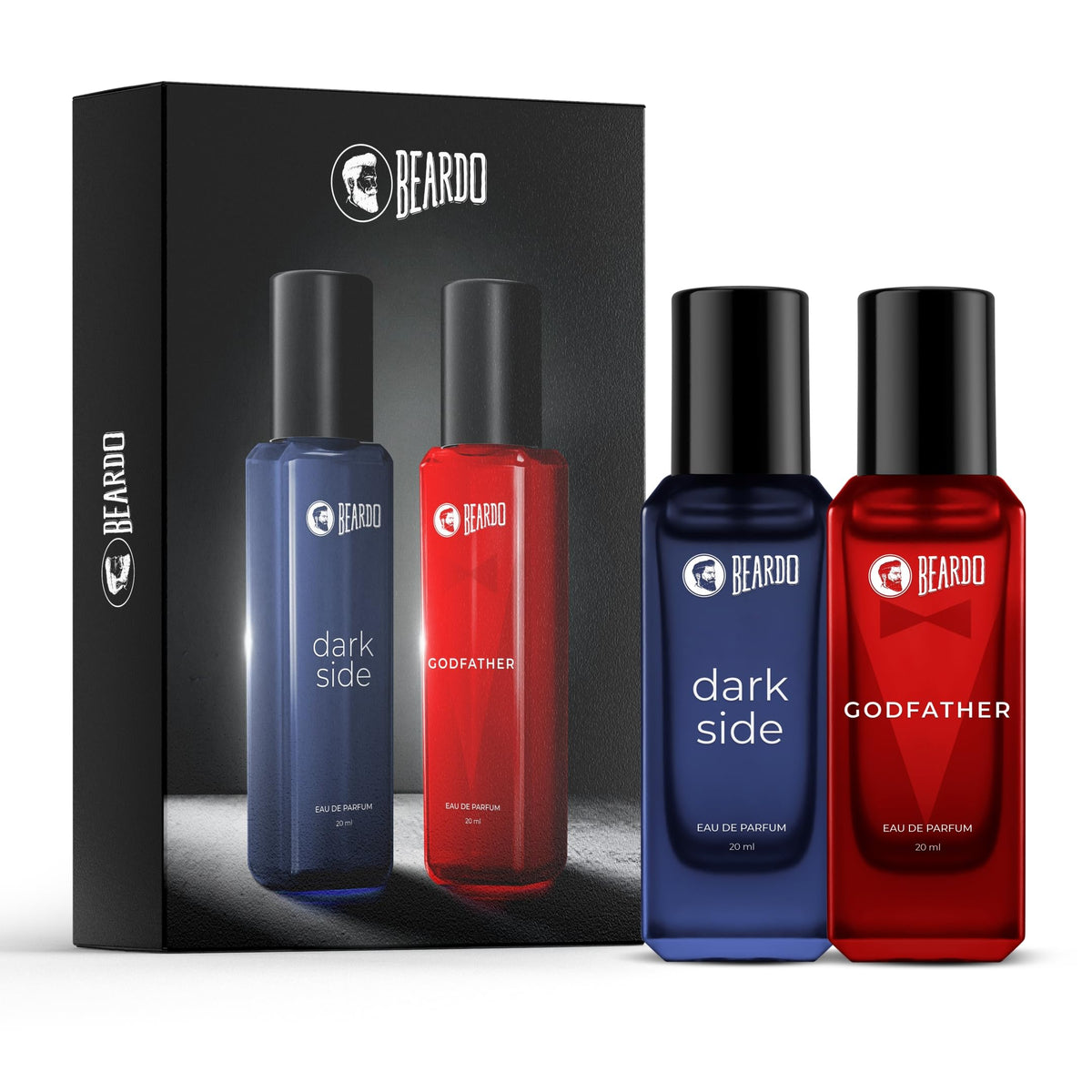 Beardo Darkside & Godfather Perfume for Men, 20ml x 2 | Godfather EDP with Aromatic, Spicy Perfume for Men Long Lasting Perfume for Date night fragrance | Fresh
