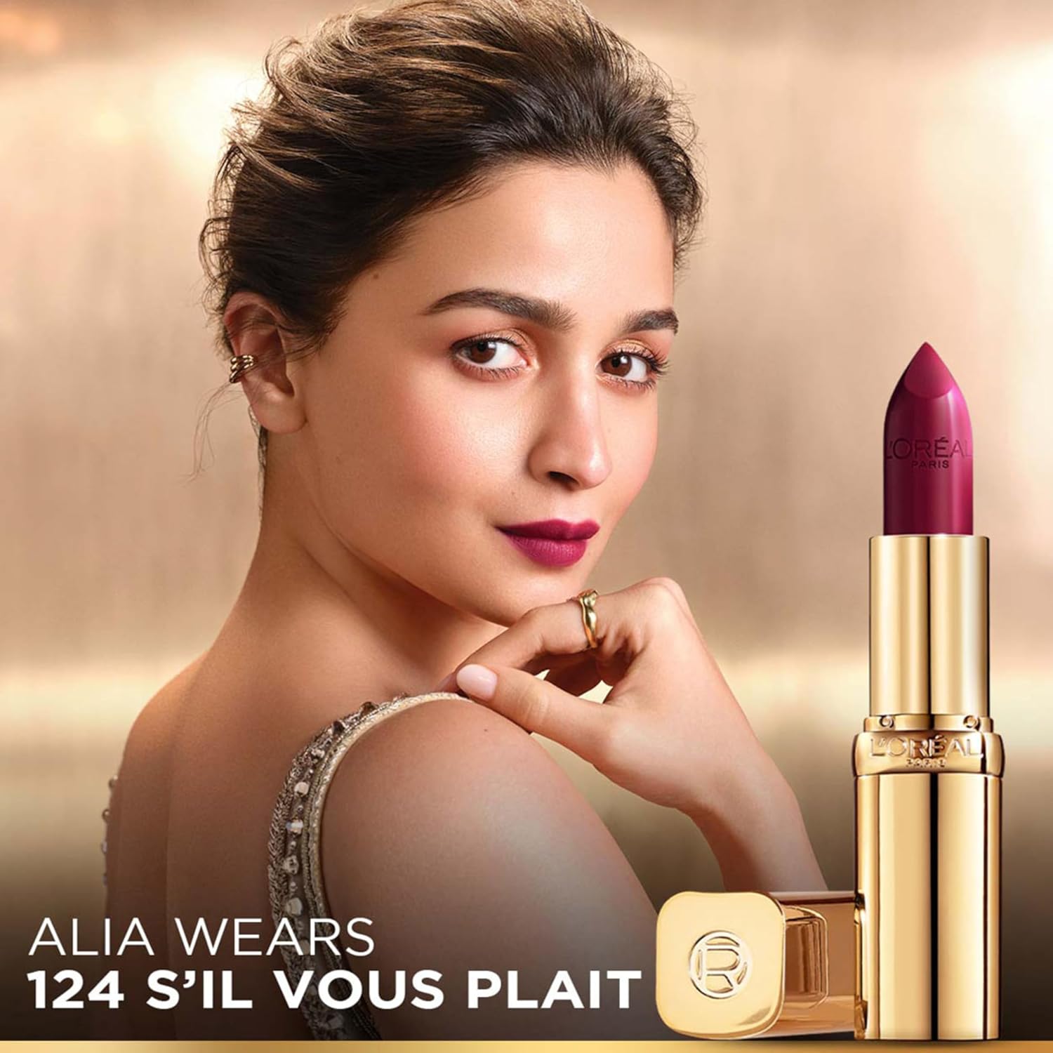 L’Oréal Paris Color Riche Satin Lipstick- 124 S'il Vous Plait, 4.3 gm