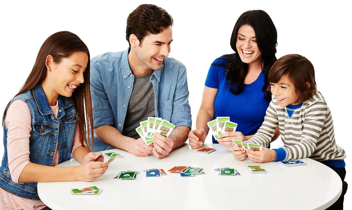 Mattel Games Phase 10 Card Game, Multi Color Skip Bo Card Game