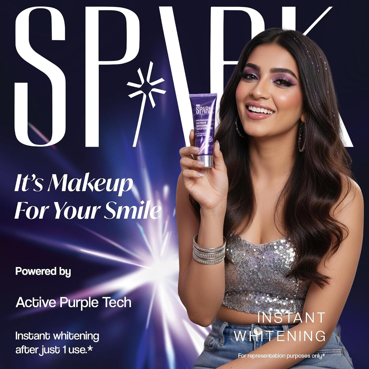 STIM Spark Instant Whitening Toothpaste | Instantly Whiter Looking Teeth