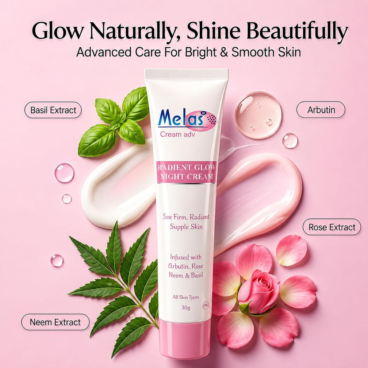 Melas Adv Night Cream for Women | Anti-Ageing, Dark Spots & Brightening 1