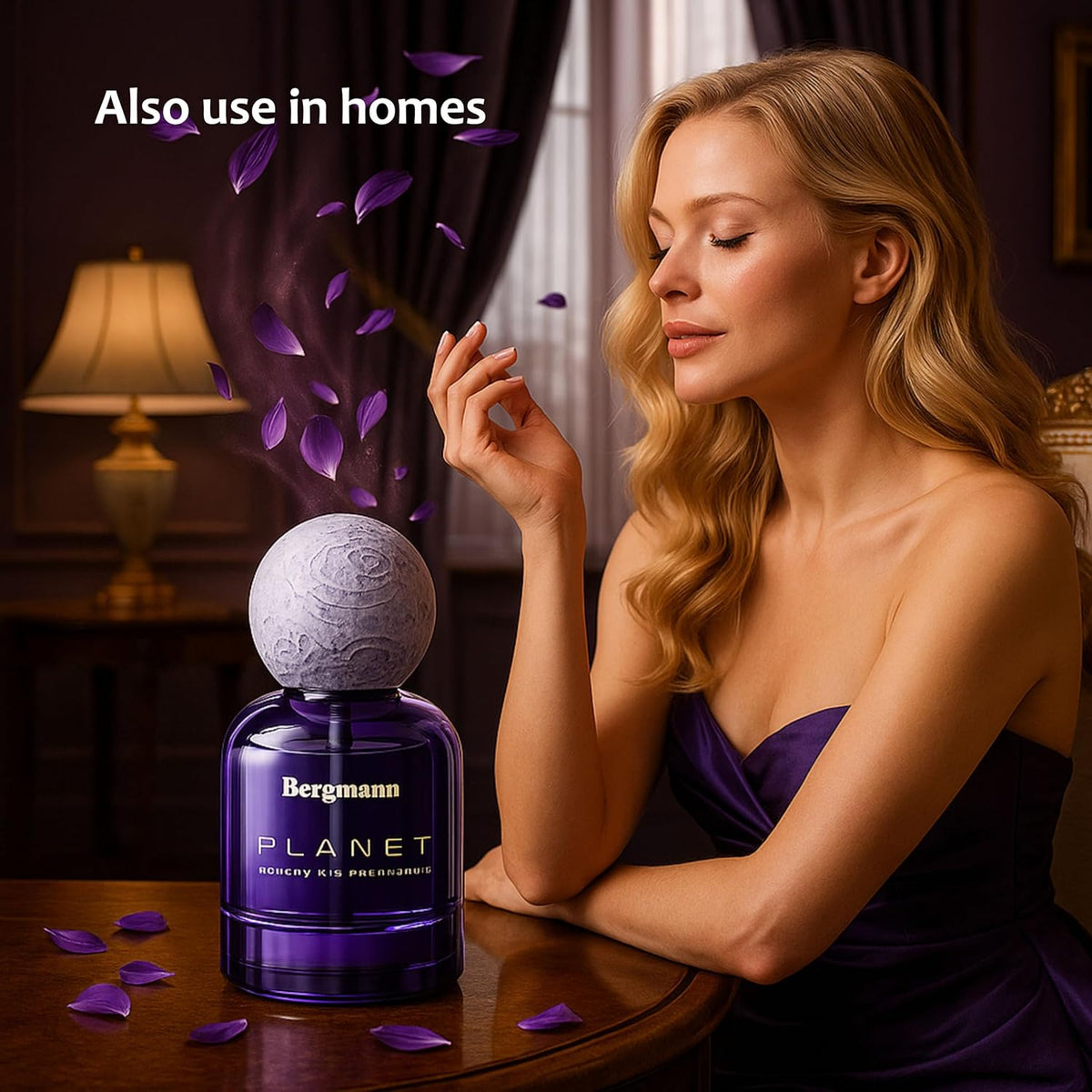 Bergmann Planet Luxury Car Perfume, Car Air Freshener, For Car & Home, Alcohol-free, Long-Lasting upto 90 days, COLOGNE, 110ml