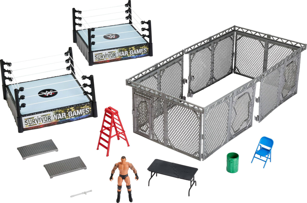 Mattel WWE Survivor War Games Playset & Accessories