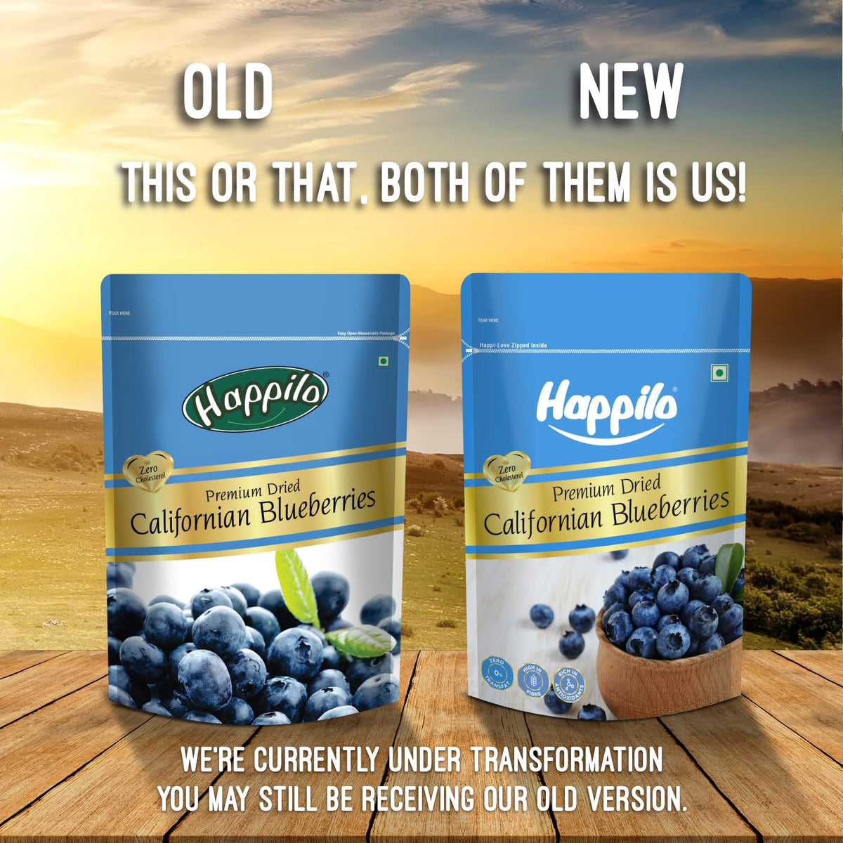 Happilo Premium Dried Californian Blueberries 150 g (Pack of 1) | Rich in Calcium and Vitamin K | Non-GMO & No Preservatives | Ideal For Snacking
