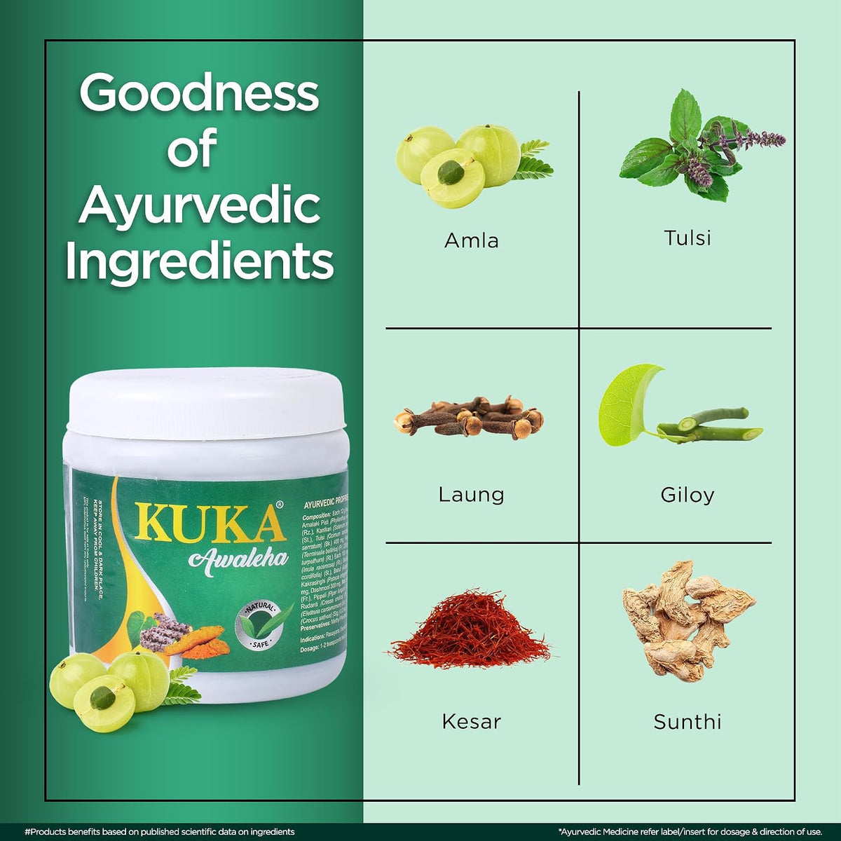 Multani Kuka Awaleha Immunity Booster Chawanprash | Enriched With Amla, Giloy, Tulsi, Laung, Awaleha, Vasa & More Than 30 Other Herbs| Natural Source of Vitamin