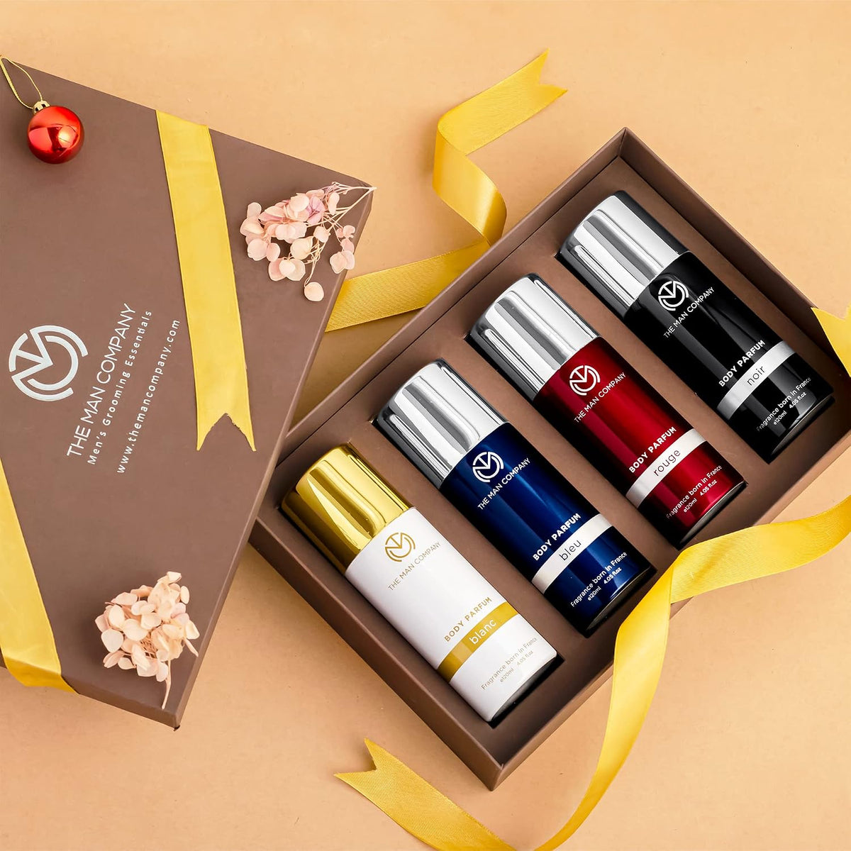 The Man Company Multifaceted No Gas Deodorant Set | Bleu, Blanc, Noir, Rouge | Body Spray Perfume for Man | Premium Long Lasting Fragrance | Anniversary fragran