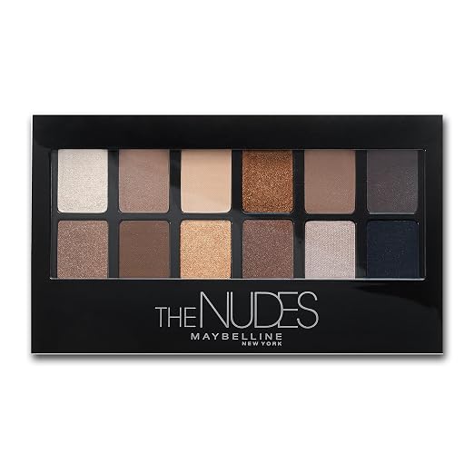 Maybelline New York The Nudes Eyeshadow Palette Powder, Multi, Matte Finish