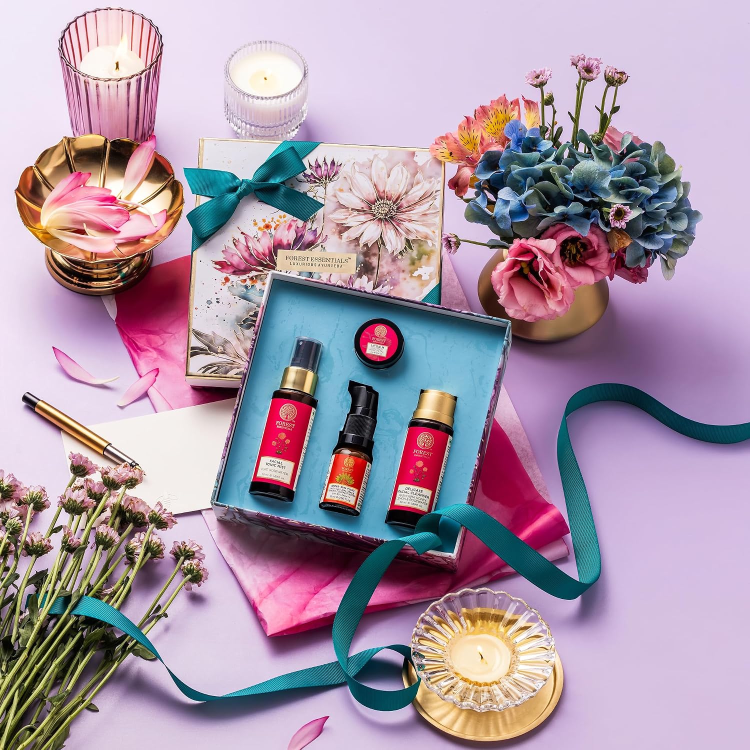 Forest Essentials Tulsi Skin Care Gift Box | Ayurvedic Essentials for Clear, Healthy & Radiant Skin