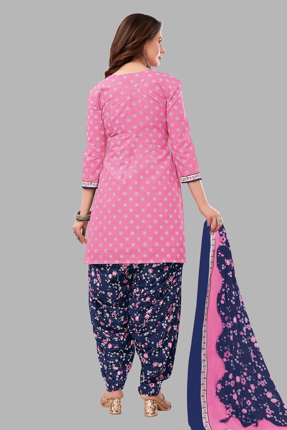 Miraan Cotton Printed Readymade Salwar Suit For Women (MIRAANSANRAN2168)