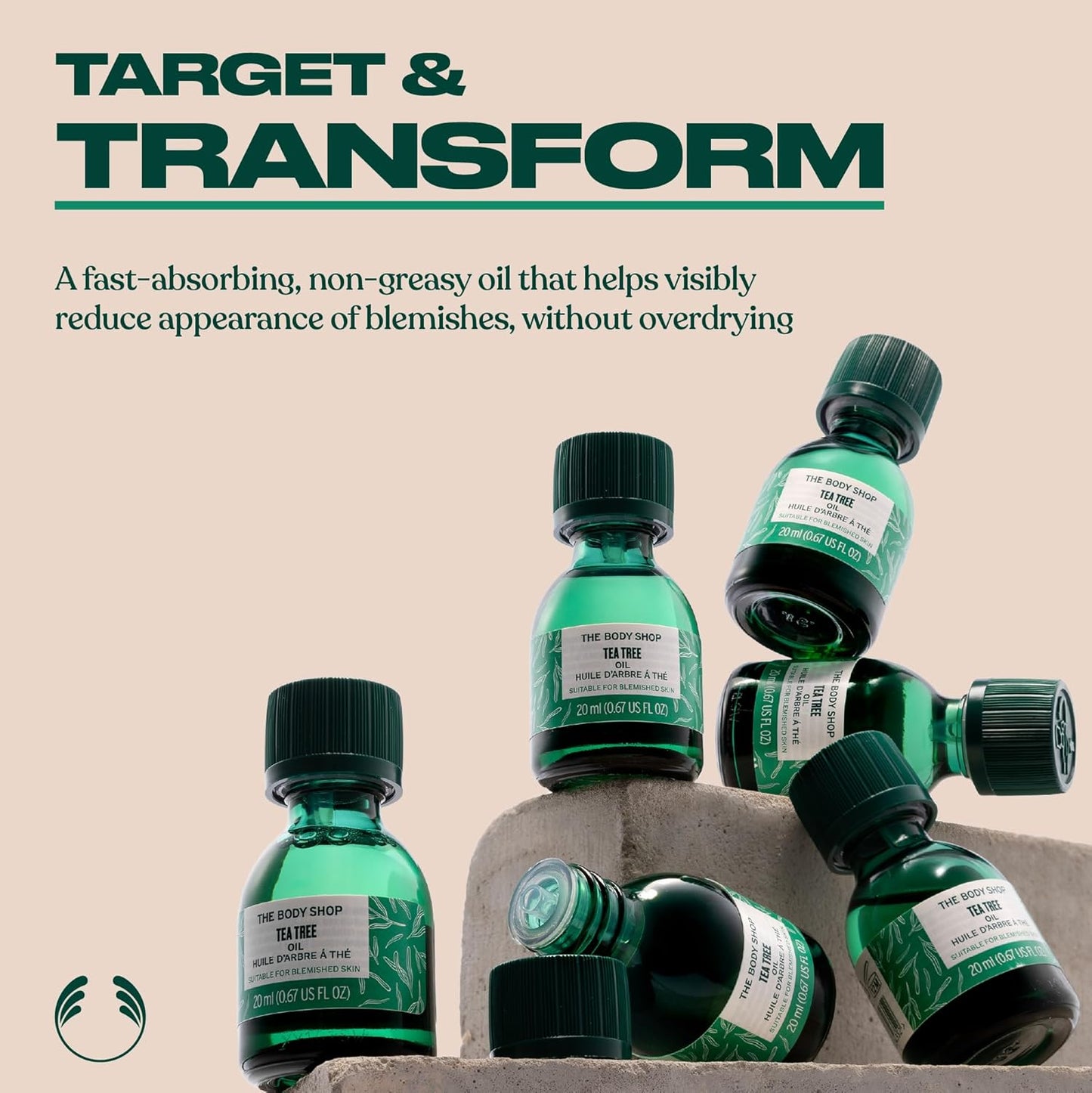 The Body Shop Tea Tree Oil, For Oily, Blemished Skin, Vegan, 0.67 Oz