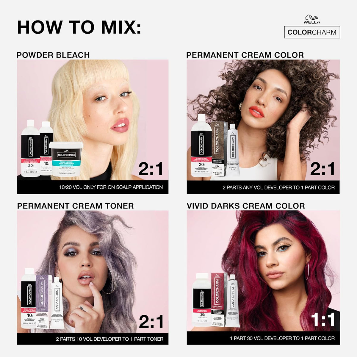 COLORCHARM Cream Hair Color Developers | For Activating Color, Highlighting 20 Volume | Standard Lift 32 Fl Oz (Pack of 1)