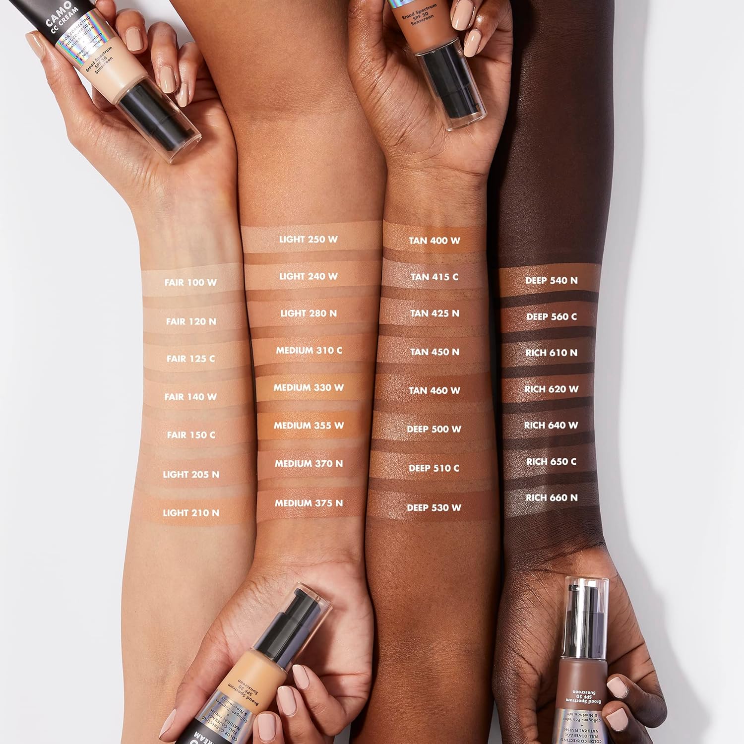 e.l.f. Camo CC Cream, SPF 30 Color-Correcting Medium-To-Full Coverage Face Foundation, Delivers An Airbrushed Finish, Vegan & Cruelty-Free, Tan 460 W