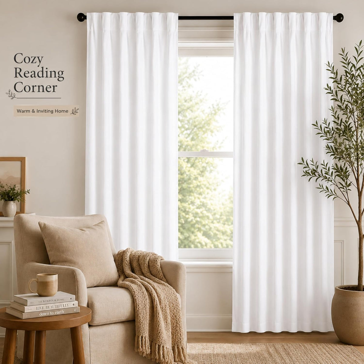 Farmhouse Curtains 50x84 inch White Textured Slub,Bathroom Curtains,Bathroom Window Curtains,84inch Curtain,Cotton Curtains,tab top Curtains,White Cotton Curtai