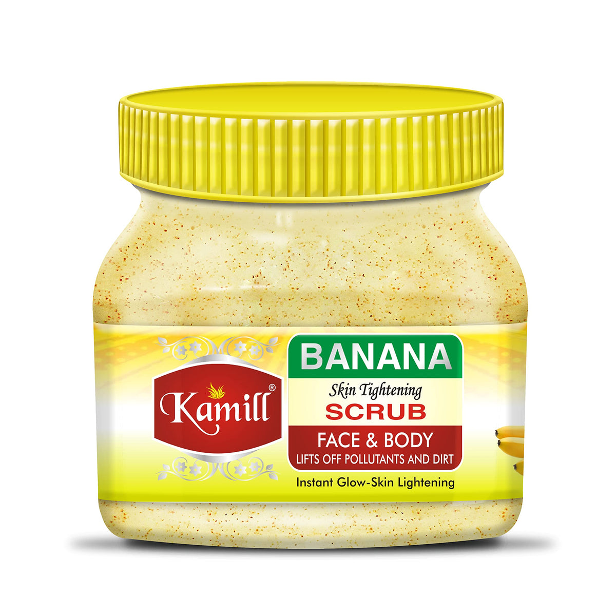 Kamill Banana Body Scrub & Face Scrub for Women & Men | Exfoliate Scrub | Blackhead Remover, Whitehead Remover, Dead Skin Remover | Banana Scrub for Face | Face