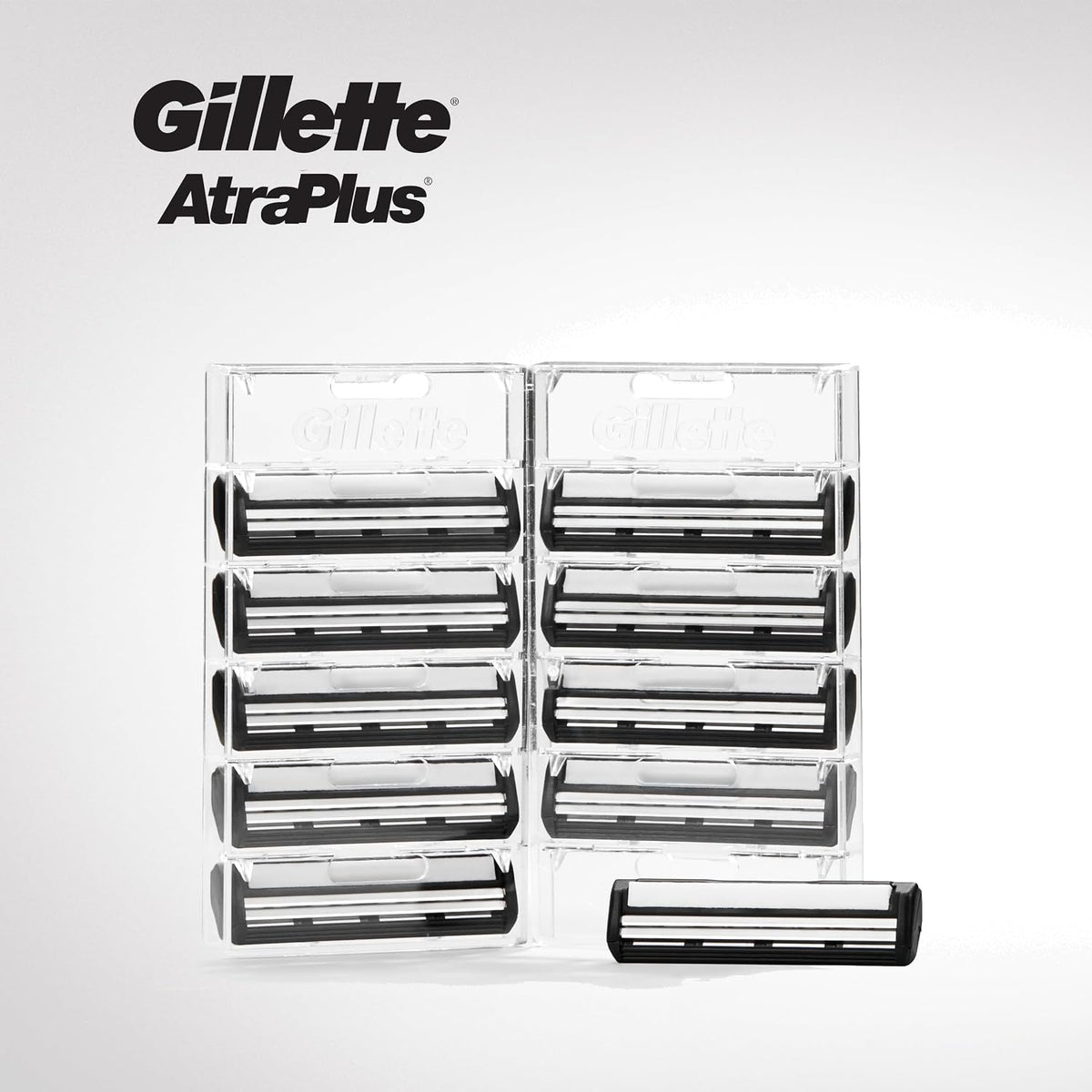 Gillette AltraPlus Razor with Lubrastrip, 10 Count, Mens Razors / Blades