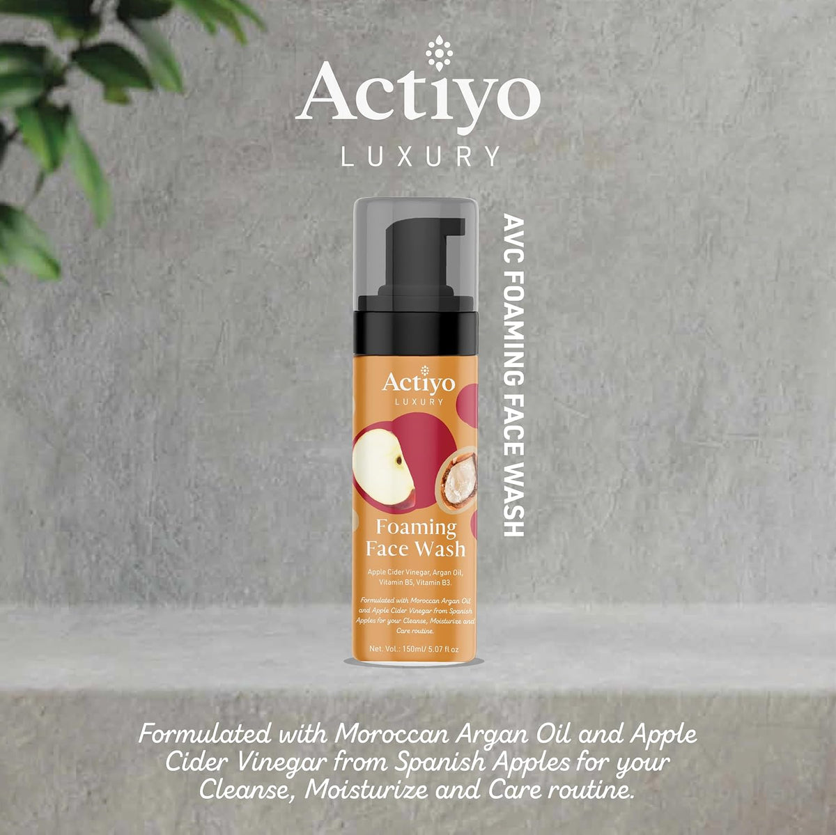Apple Cider and Argan Oil Cleansing Foam Face Wash for Clean Skin and Radiant look, 150ml (ARGAN OIL & APPLE CIDER VINEGAR (PACK OF 2)