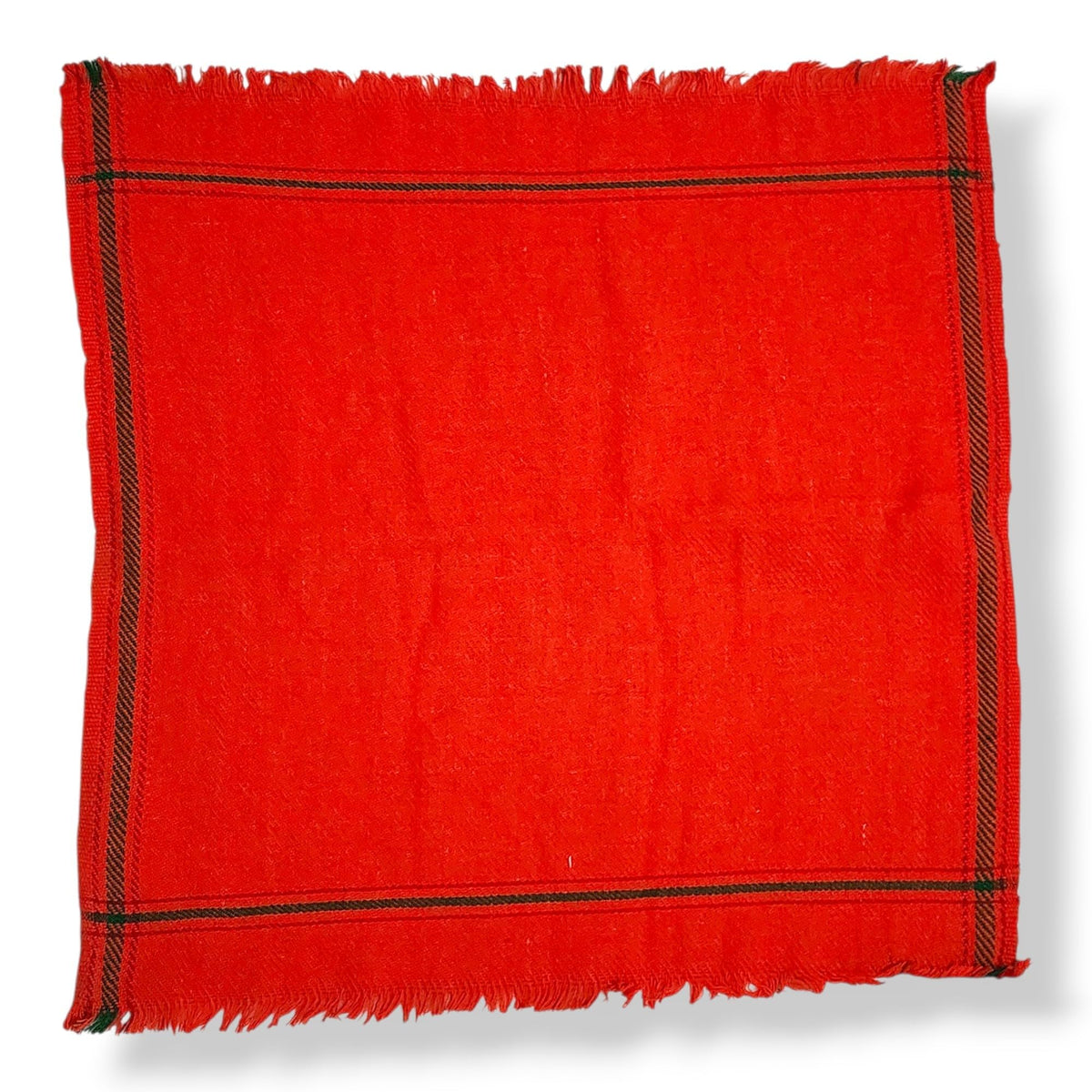 YRK Orange Woolen Dhavali Aasan 23 X 23 Inch | Dhavali Asan 23 Inch | Gongadi Asanam 23 X 23 Inch