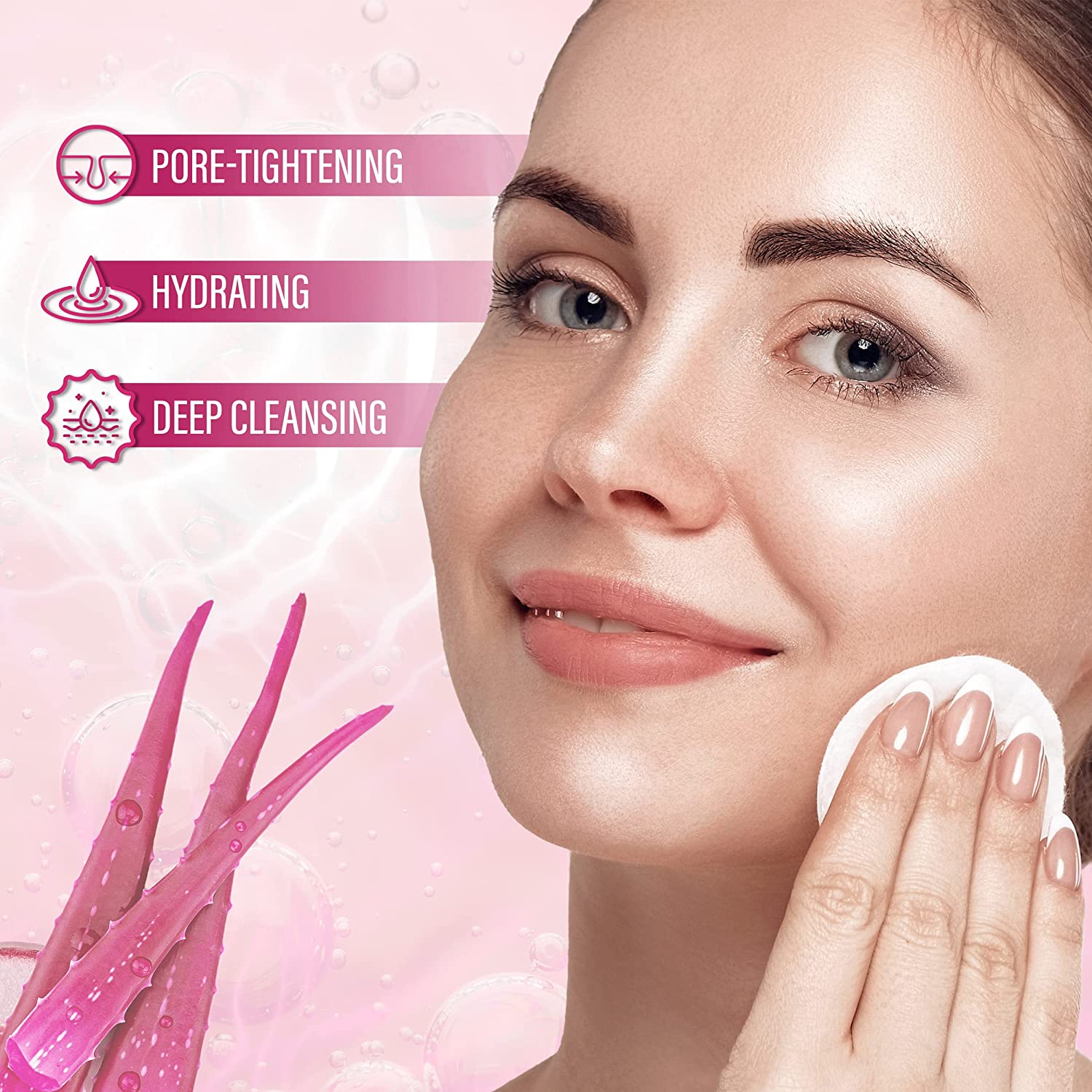 FACES CANADA - Pink Aloe Vera Pore Tightening Toner (100mL)