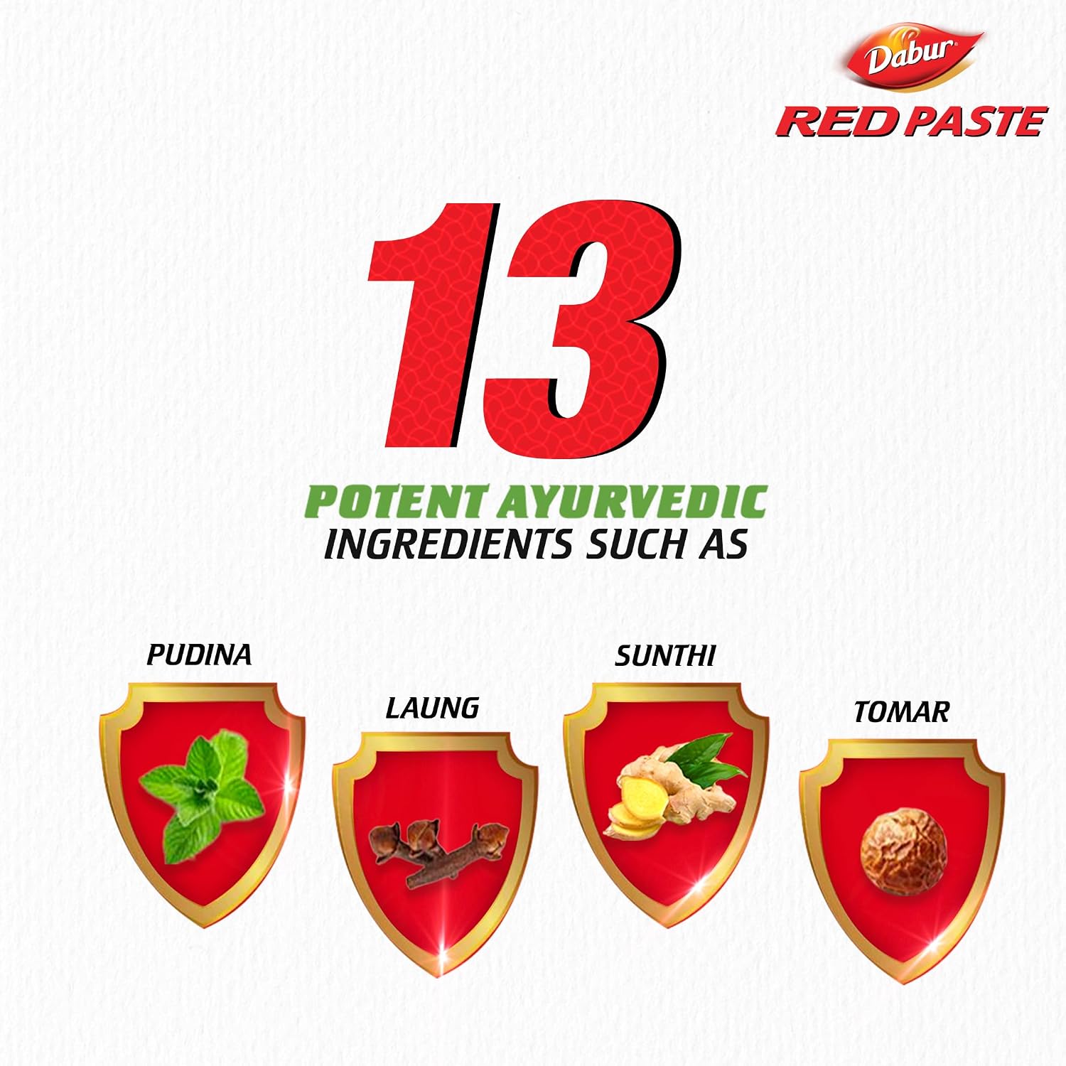 Dabur Red Toothpaste - 500g | Fluoride Free| Helps in Bad Breath Treatment, Cavity Protection, Plaque Removal |For Whole Mouth Health| Power of 13 Potent Ayurvedic Herbs (Pack of 2)