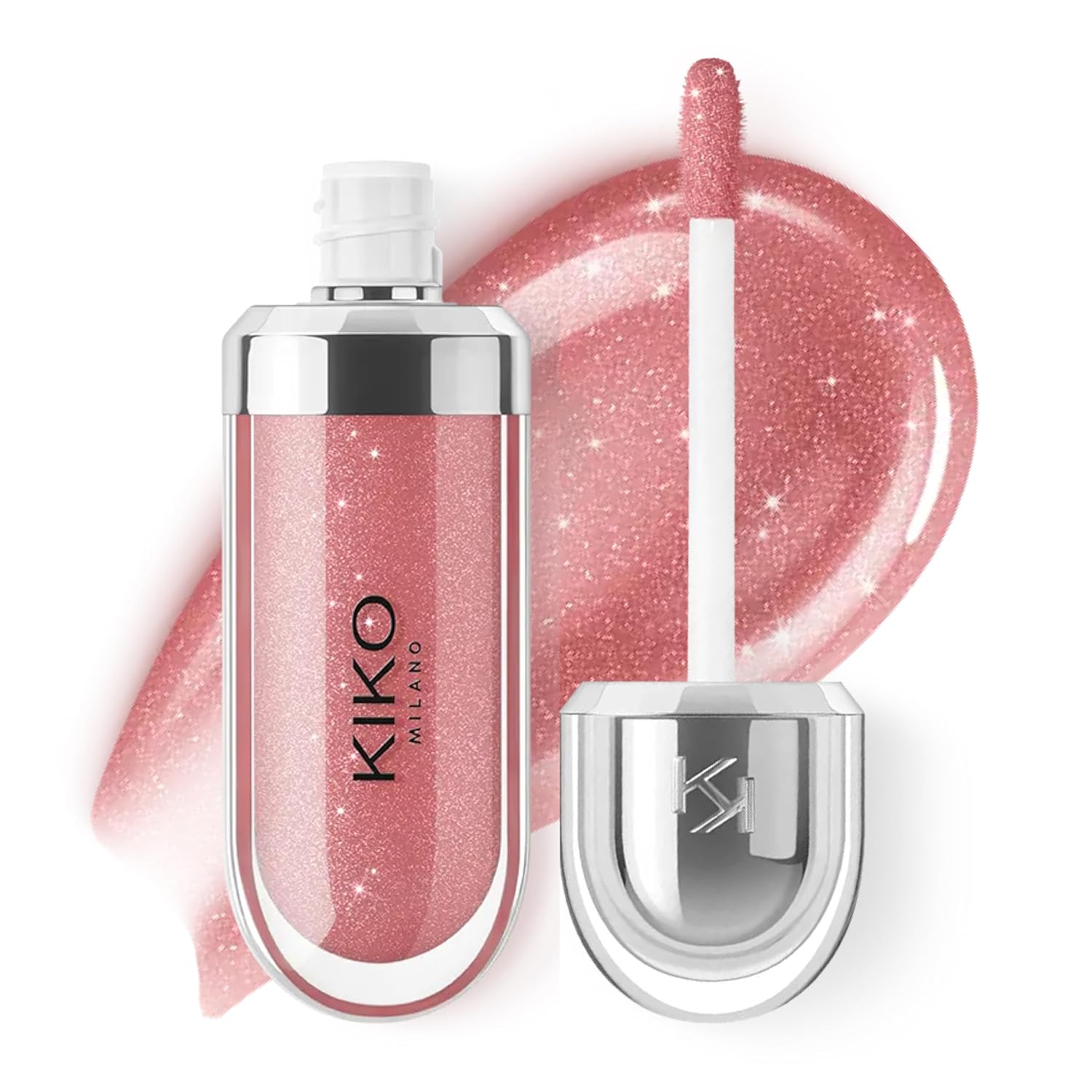 KIKO Milano 3D Hydra Lip Gloss – High Shine, Hydrating, Plumping, Non-Sticky, Moisturizing Lip Makeup Color:32 Pearly Natural Rose
