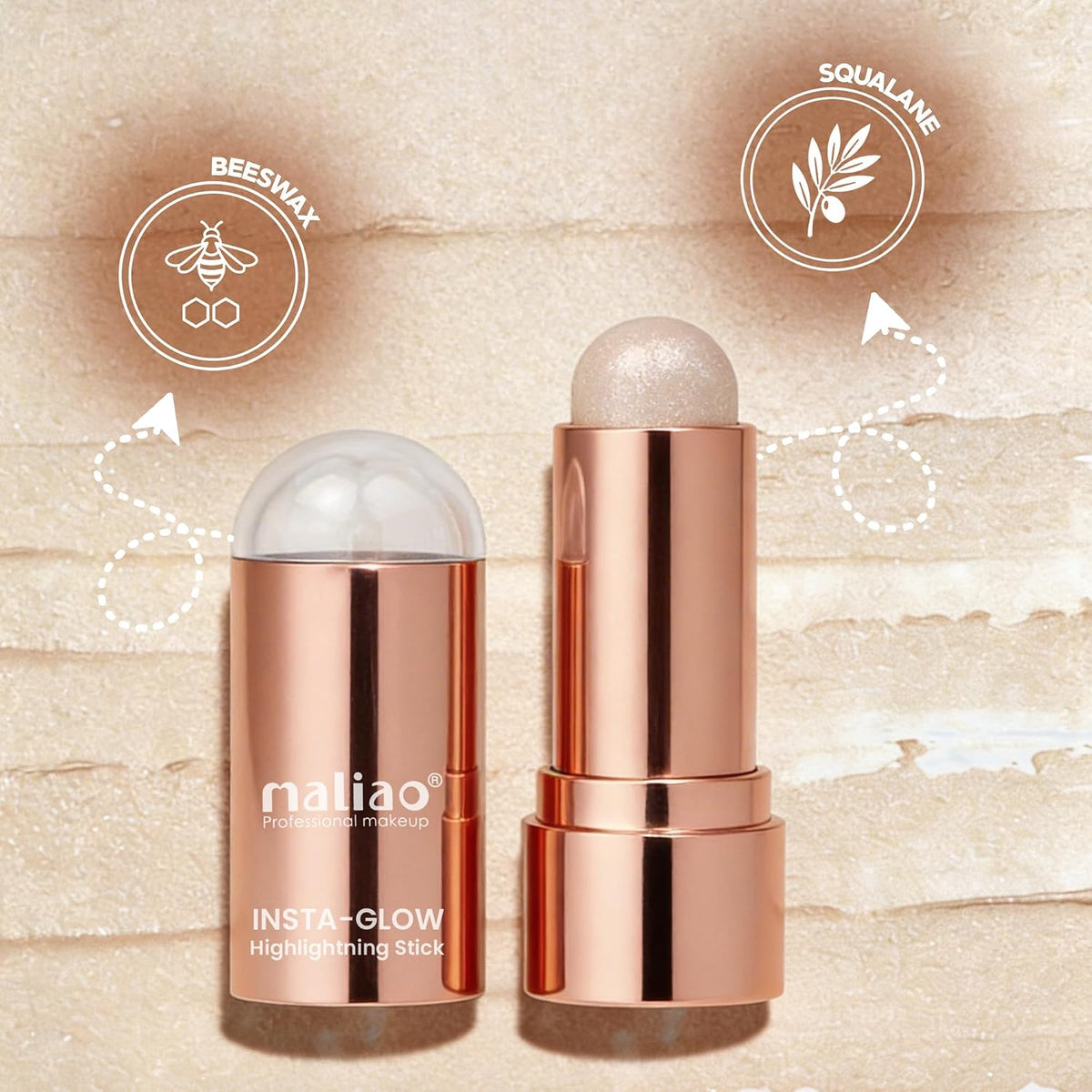 Maliao Insta-Glow Highlighting Stick - Illuminate Your Radiance Instantly (04) 8g 04 8 g (Pack of 1)