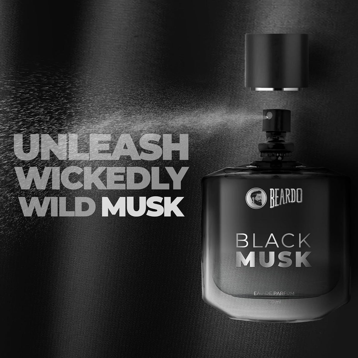 Beardo Black Musk Perfume EDP (100ml) Musk 100 ml (Pack of 1)