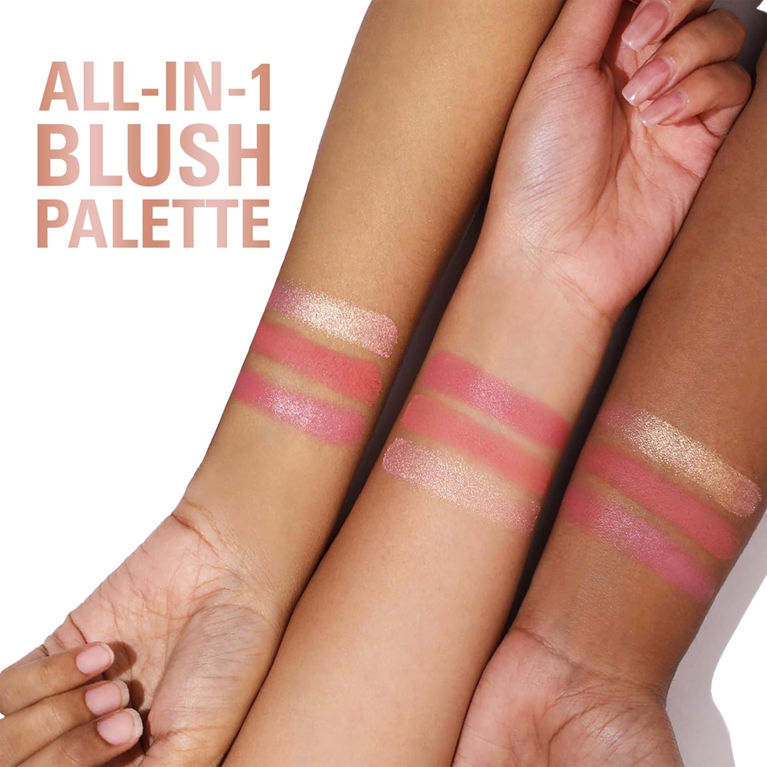 Revolution Blush Icon Palette- Aura Points Rose | Cream‑Matte‑Shimmer Trio with Hyaluronic Hydration | Highly Pigmented & Buildable | Long‑Lasting Flush for Indian Skin Tones- 9.8g