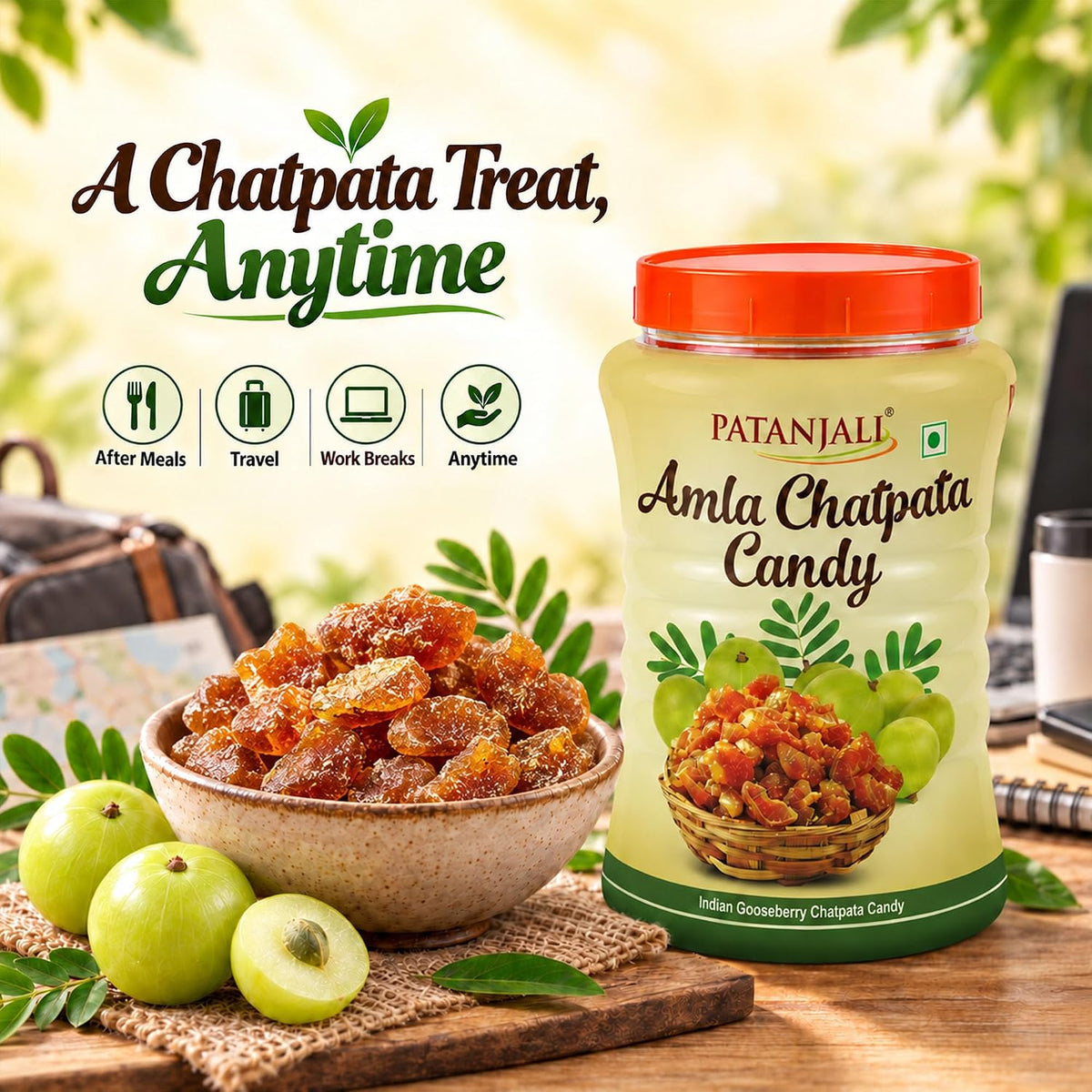 Patanjali Amla Chatpata Candy 500 gram 500 g (Pack of 1)