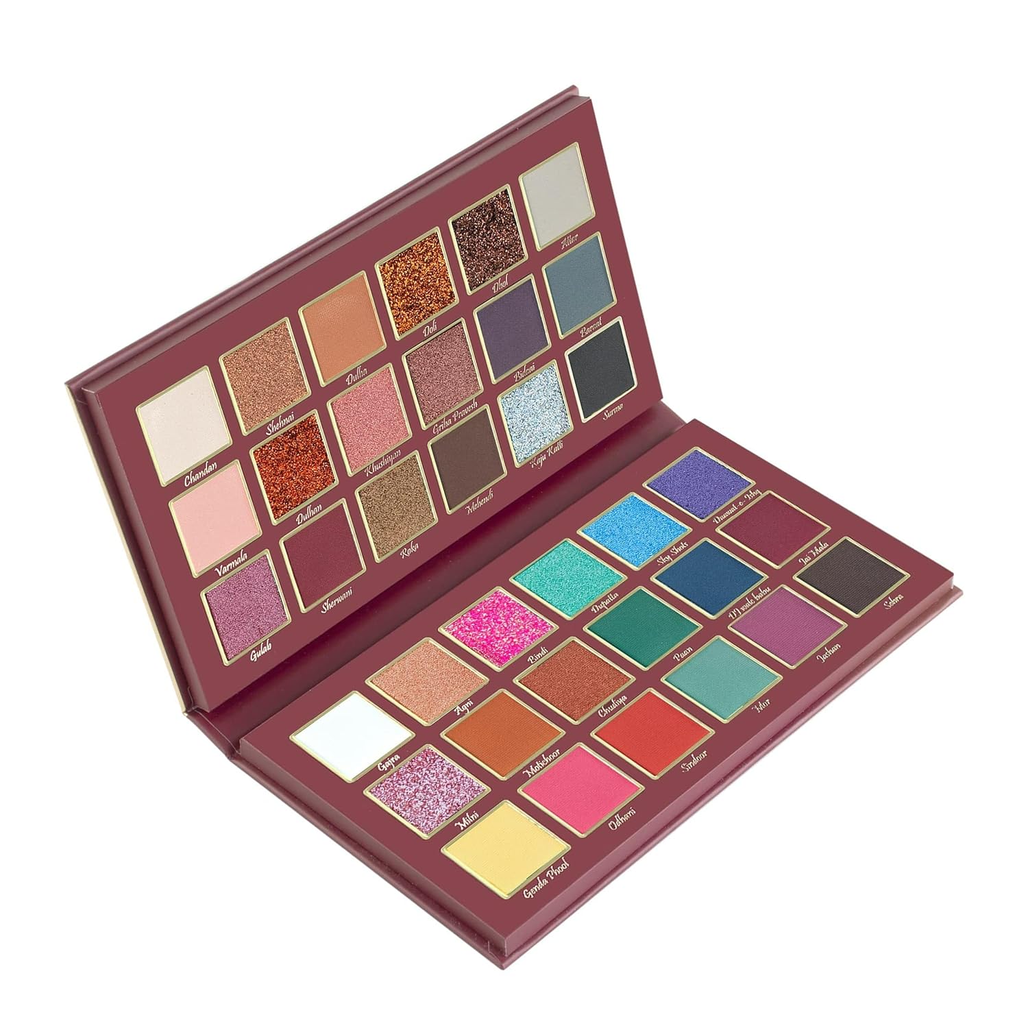 MARS Jashn-e-Shringaar 36 Color Eyeshadow Palette | Matte, Shimmer & Glitter Shades | Highly Pigmented Party Palette (36.0 gm) (Multicolor)