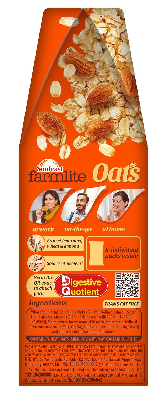 Sunfeast Farmlite Oats and Almonds Bundle Pack, 900 g