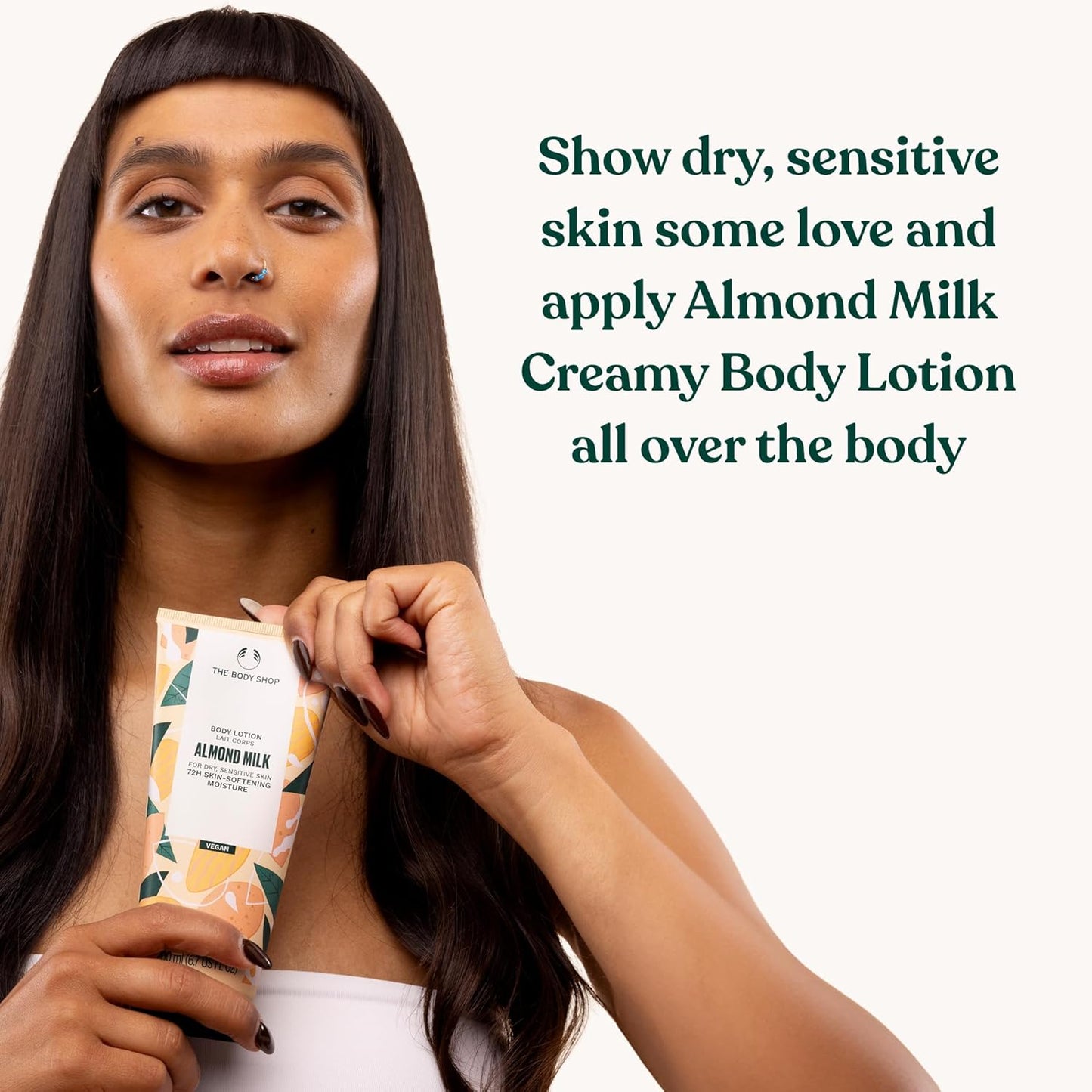 The Body Shop Almond Milk and Honey Body Lotion – Hydrating & Moisturizing Skincare for Dry and Sensitive Skin – Hypoallergenic – 6.7 oz
