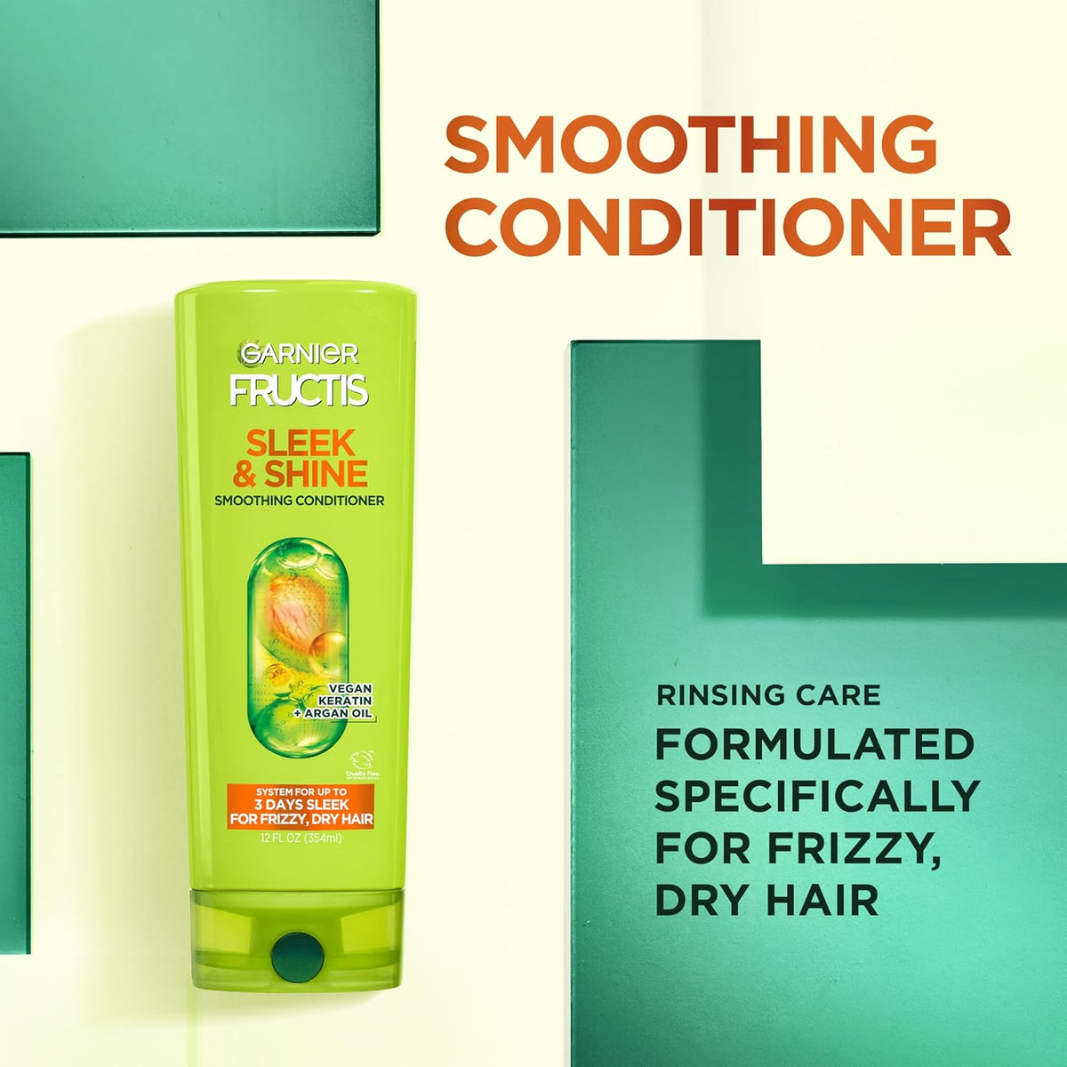 Garnier Hair Care Fructis Sleek & Shine Conditioner, 21 Fluid Ounce