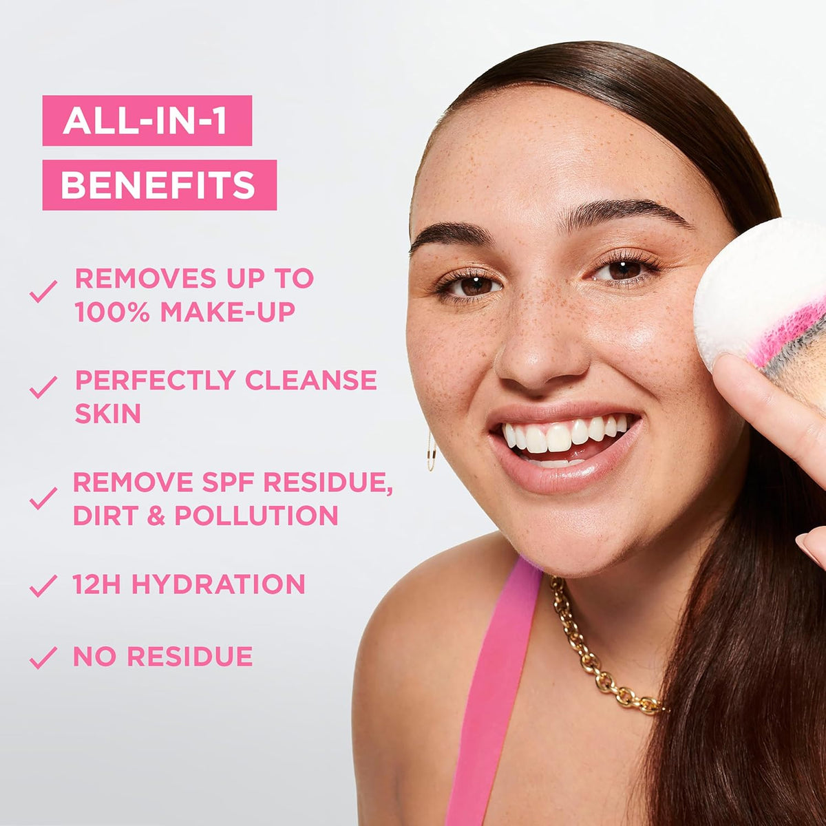 Garnier SkinActive Micellar Cleansing Water For All Skin Types 400ml – Removes Makeup, Cleanses & Refreshes Skin, Gentle No Rinse Formula for Sensitive & Normal
