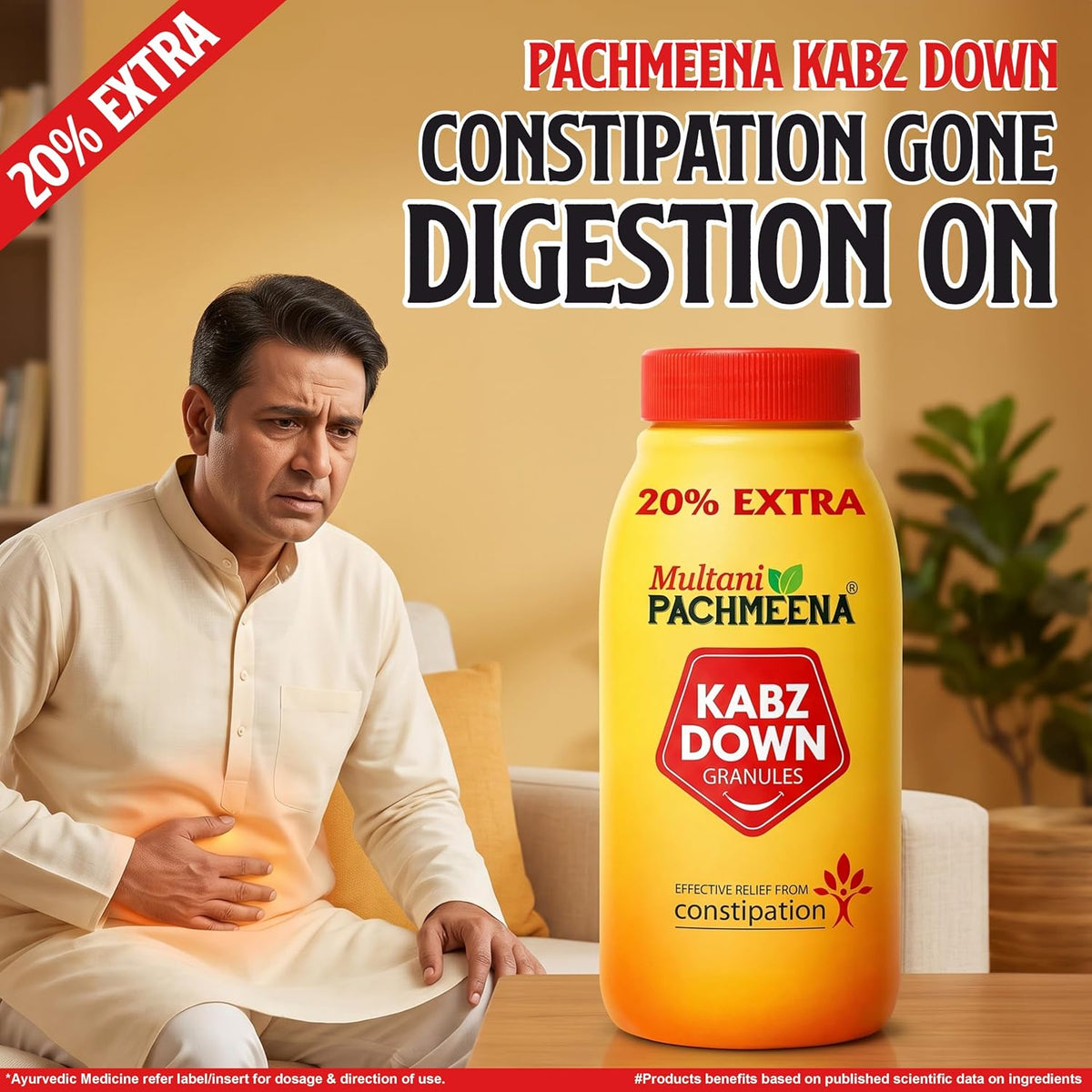 Multani Pachmeena Tonik Digestive Syrup |Ayurvedic Products For Better Digestion | Relief From Gas, Bloating, Abdominal Discomfort | Improves Appetite 100% Natu