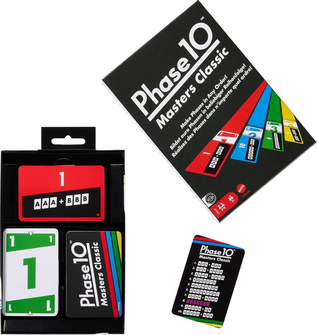 Mattel Games Phase 10 Masters Card Game from 7 Years